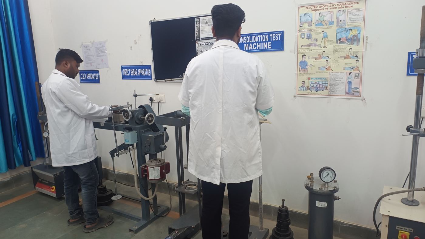 Avian Test Lab staff carrying out soil and consolidation testing